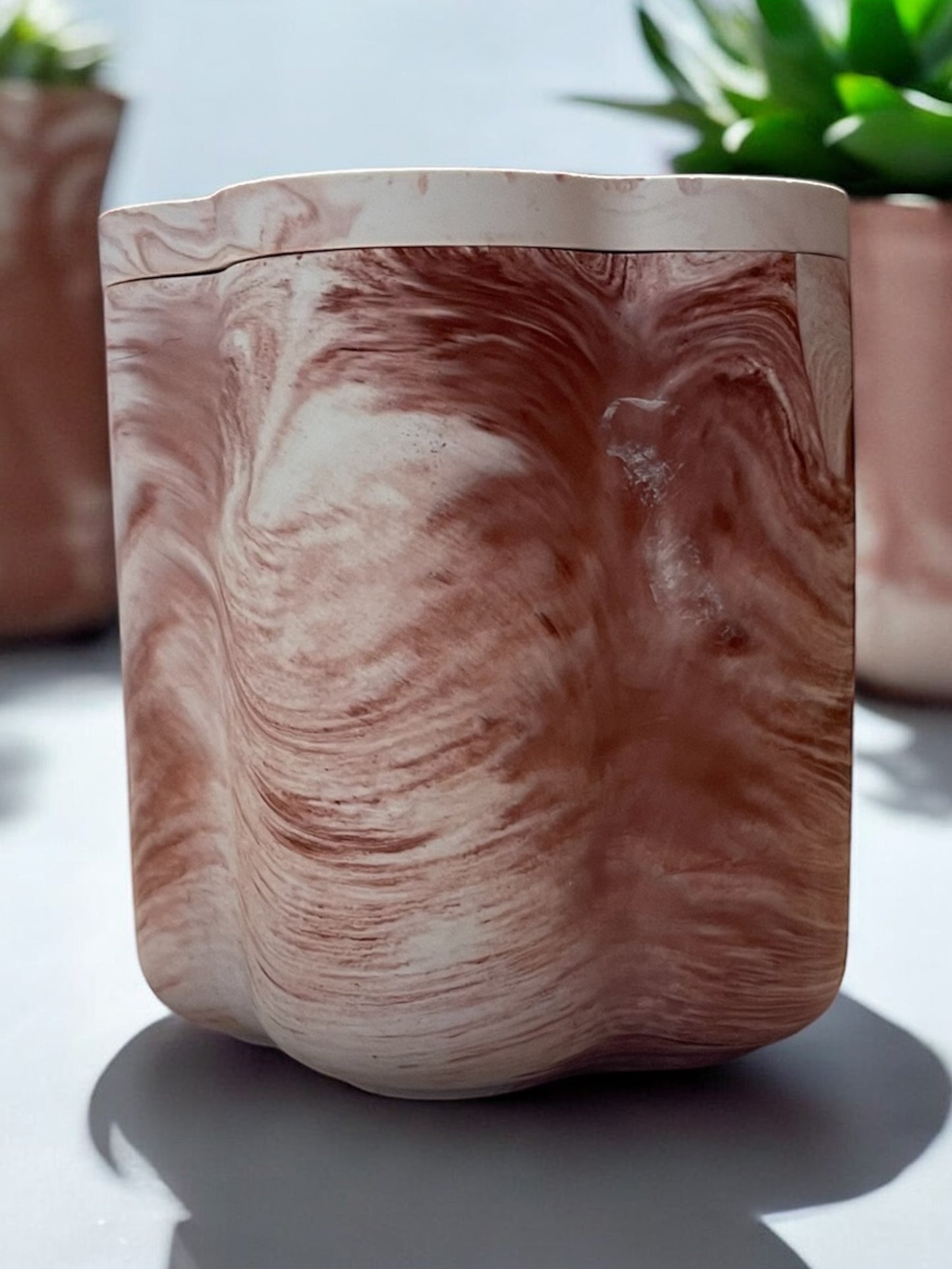 Contenitore decorativo a forma di fiore