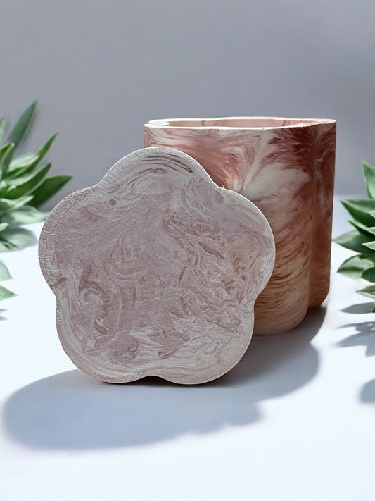 Contenitore decorativo a forma di fiore