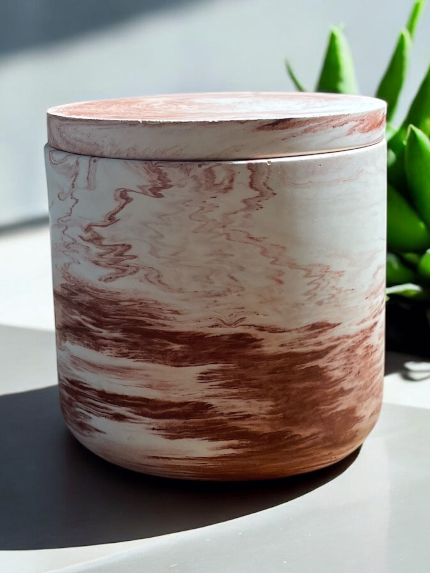 Contenitore decorativo in gesso