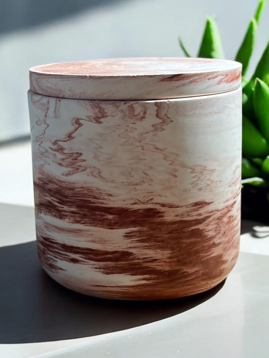 Contenitore decorativo in gesso