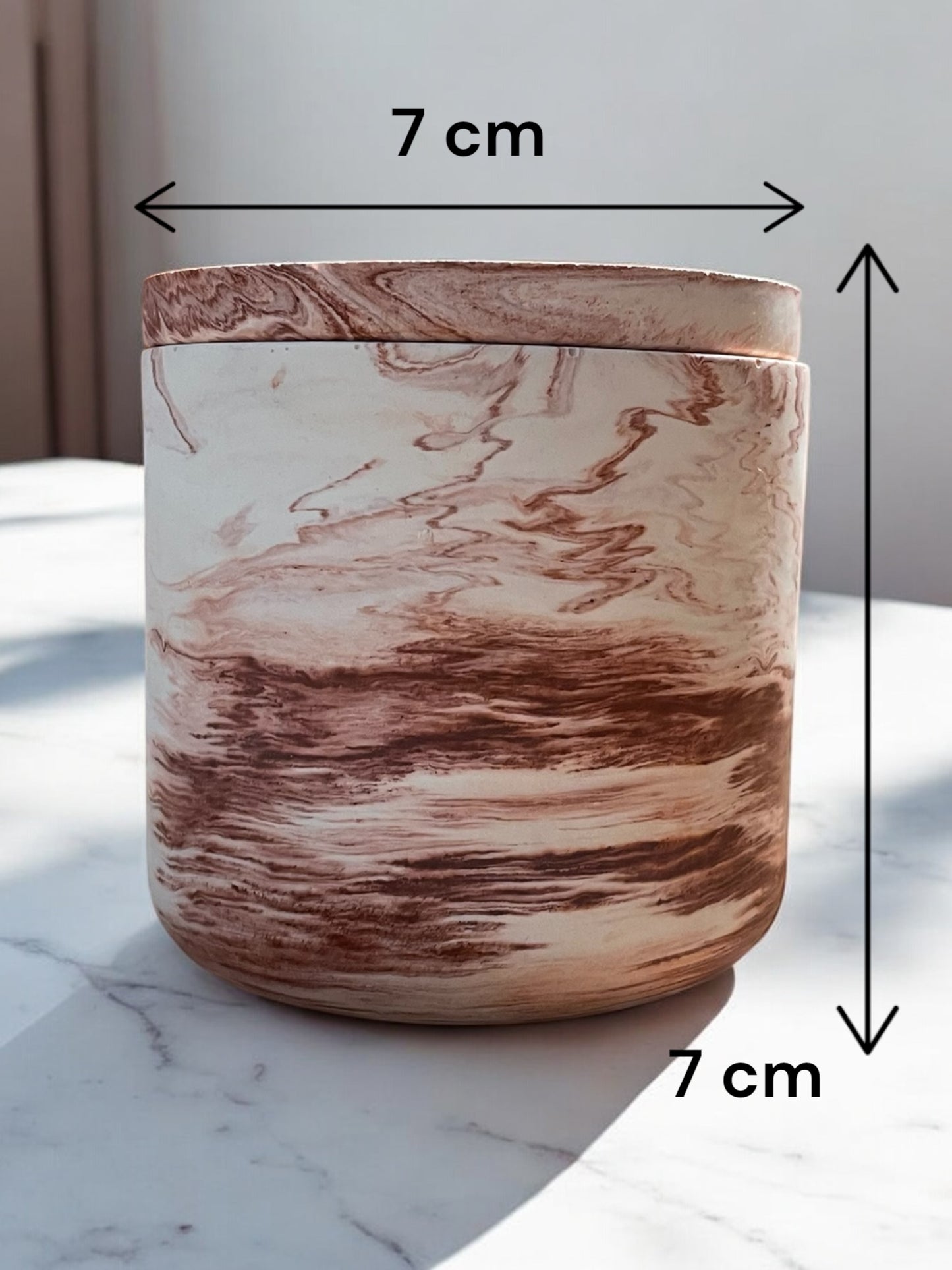 Contenitore decorativo in gesso