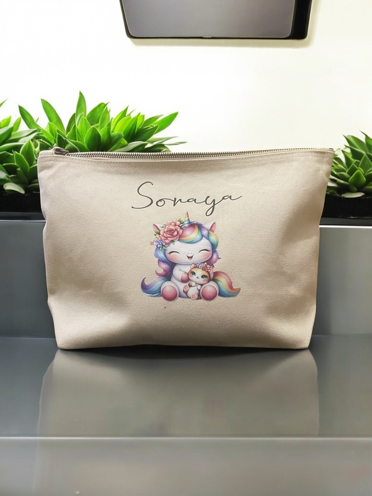 Pochette in cotone e juta: praticità personalizzata!