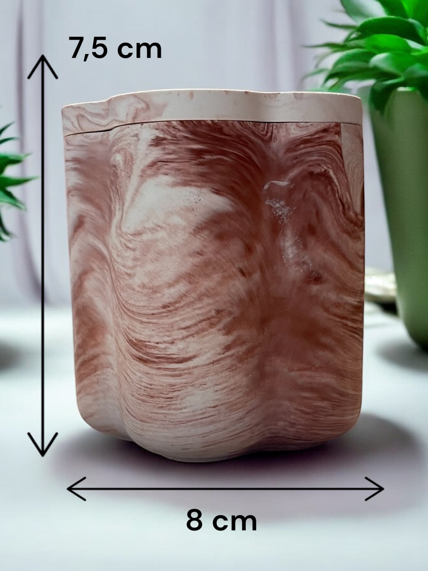 Contenitori per Candele Personalizzabili in Gesso Naturale | Cera Vegetale Cruelty Free