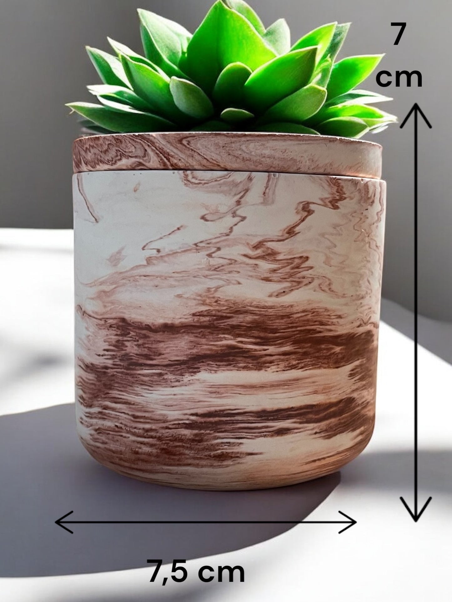Contenitori per Candele Personalizzabili in Gesso Naturale | Cera Vegetale Cruelty Free