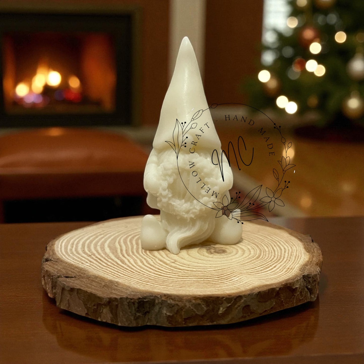Collezione Natale 2025 – Set Artigianale con Candele, Contenitori in Gesso Naturale e Tart Profumate Personalizzabili.