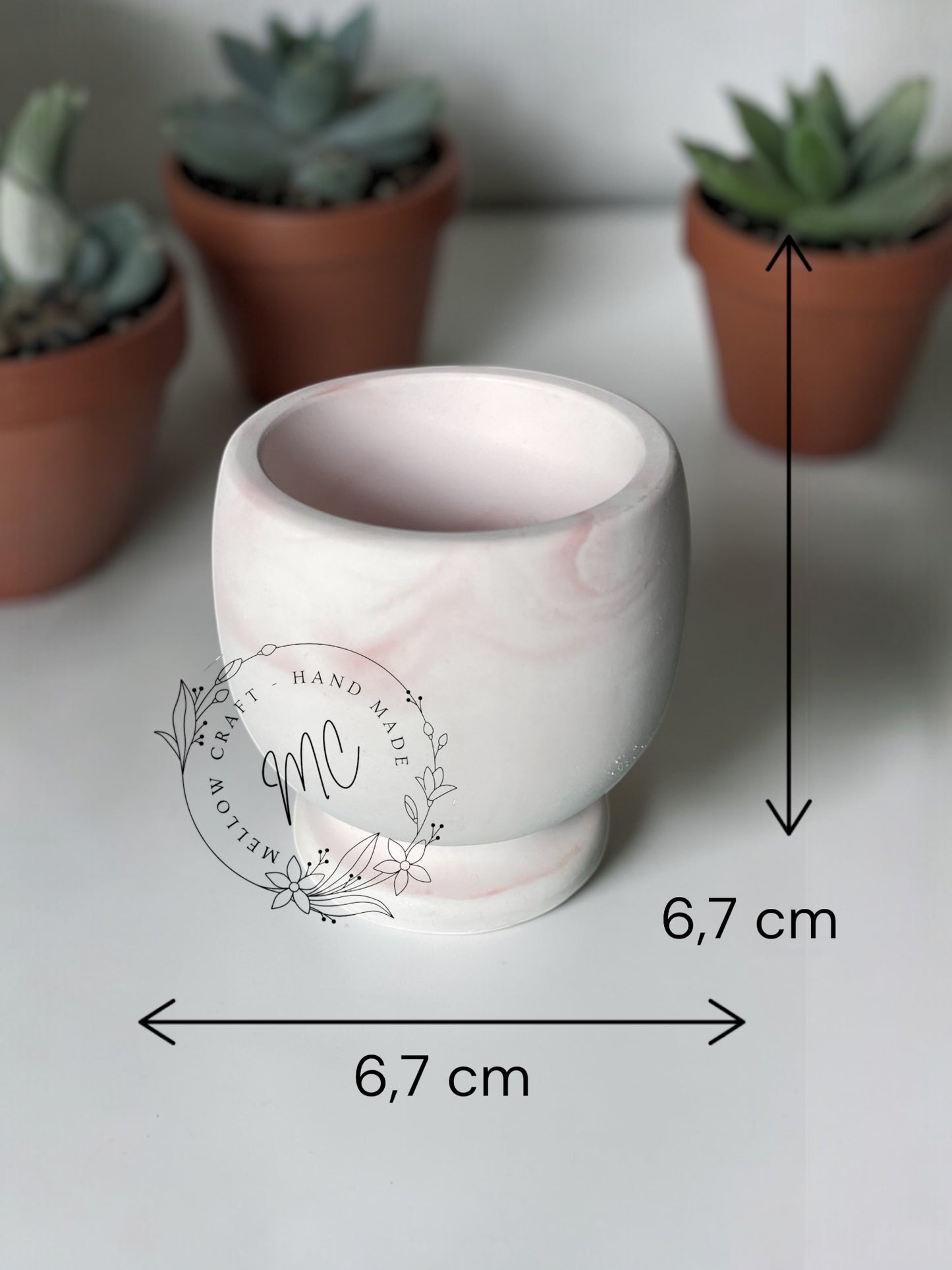 Contenitori in Gesso Colorato