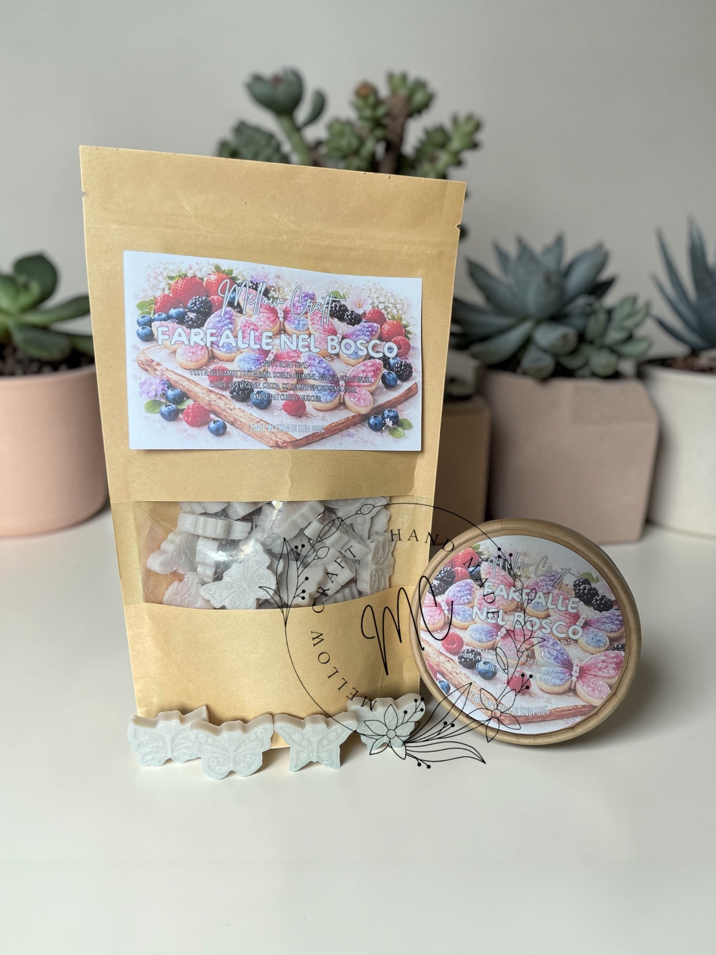 🦋 Tart Profumate a Forma di Farfalla in Cera di Soia – Naturali, Vegane e Personalizzabili
